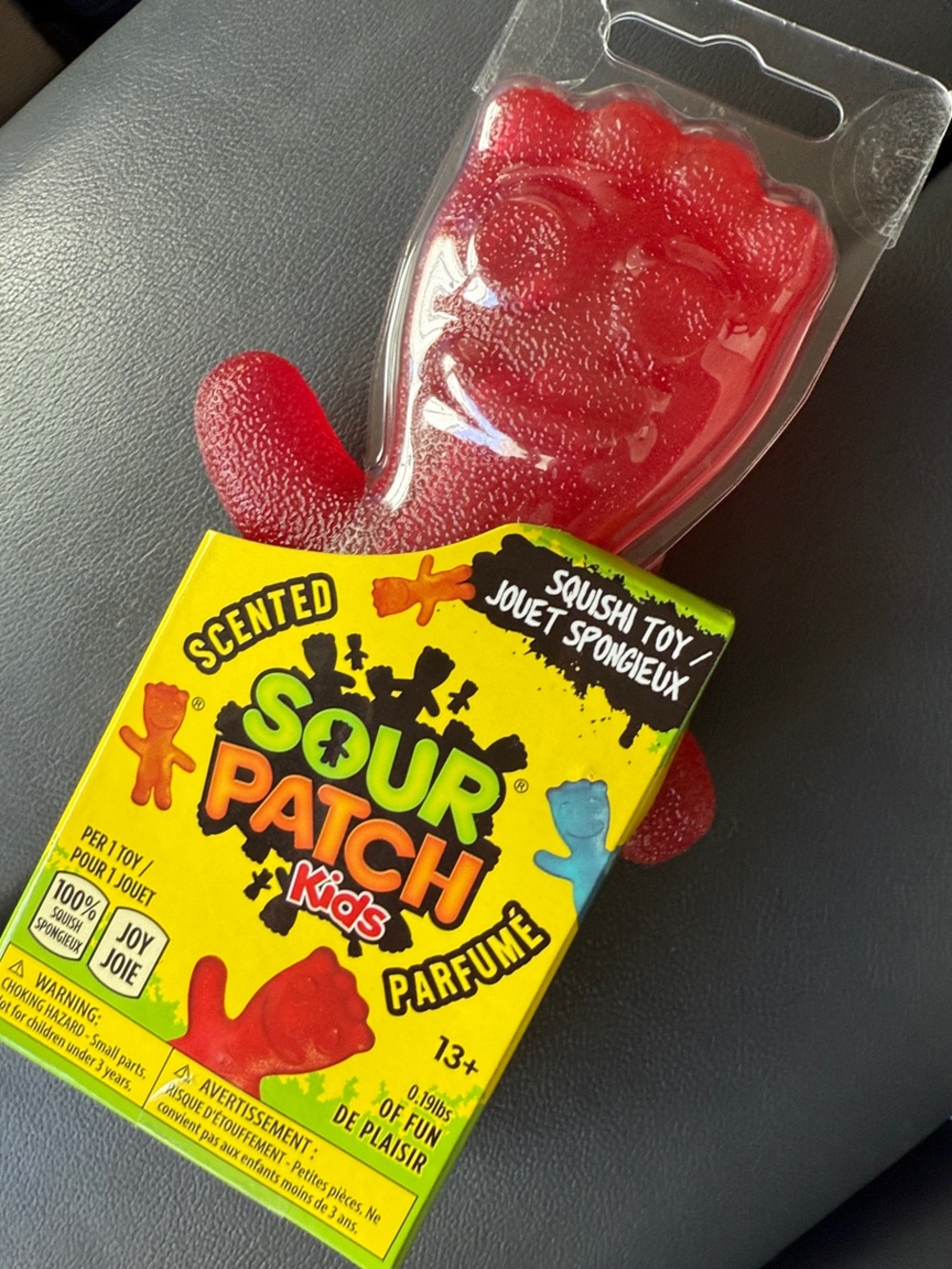 Viral-Scented Red Sour Patch Squish Toy